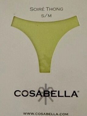 BNIP Cosabella Soire Thong S/M Kiwi Made Italy